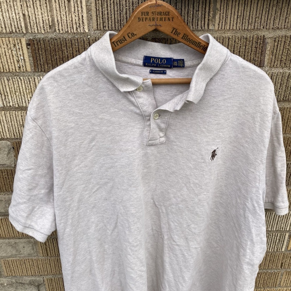 Polo Ralph Lauren Classic Fit Shirt Mens 2XL Brown Pony Embroidered Rugby Golf